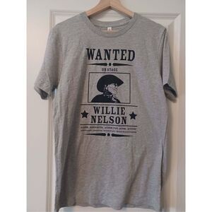 Willie Nelson Wanted Men's T-shirt size Medium